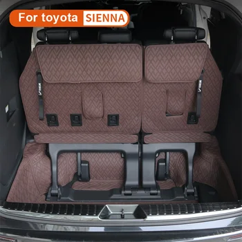 За Toyota Sienna 2022 Аксесоари Столче За Кола Подложка Подложка За Багажника Анти-Мръсен Защитна Подложка На Задния Багажник Облицовки За Интериор Килим Мат