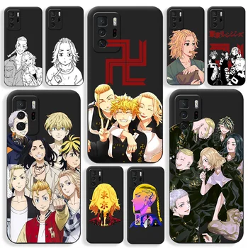 Калъф за телефон Tokyo Revengers за Xiaomi Redmi Note 10 Pro 9 9А 9В Note 9 Pro за POCO M3 Pro X3 Pro F3, мек калъф за телефон със стил аниме