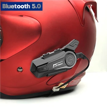 Мото Каска Домофонна Слушалка Bluetooth-съвместими 5.0 Мотоциклетни Слушалки Безжични Преговорния Високоговорители Слушалки Хендсфри Разговор 1