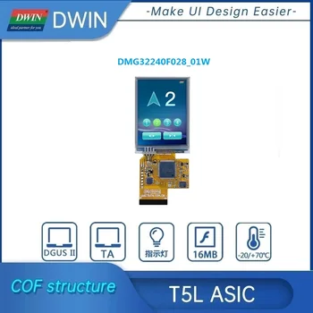 Интелигентен сензорен дисплей DWIN TFTLCD HMI, 2.8/3.5/4.0/4.3/ инч, структура СБР на екрана TN с интерфейс CAN / IO, в търговската мрежа