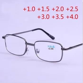 Един възрастен Човек метална Рамка Пресбиопические очила за четене лупа унисекс очила за четене +1+1.5+2+2.5+ 3.0+ 3.5 +4.0