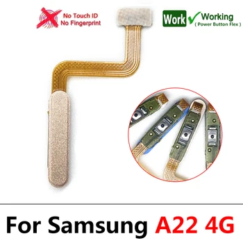 НОВ Бутон за захранване Бутон за Връщане Меню Клавиш БЕЗ Пръстови Отпечатъци Сензорен ID за Разпознаване на Сензор Гъвкав За Samsung Galaxy A22 4G/A22 5G 1