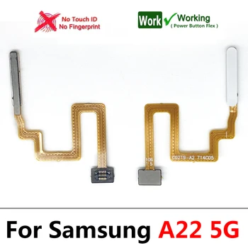 НОВ Бутон за захранване Бутон за Връщане Меню Клавиш БЕЗ Пръстови Отпечатъци Сензорен ID за Разпознаване на Сензор Гъвкав За Samsung Galaxy A22 4G/A22 5G 3