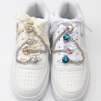 Катарами За Обувки Скоби Ремък Верига за Окачване Маратонки Цветни Кристални Бижута Със Скъпоценни Камъни, Бижута Висулка Тенденция Аксесоари AF1