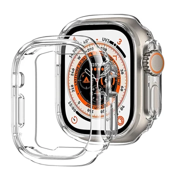 За Apple Watch Ultra Case 49 мм Apple watch 8 45 мм 41 мм Без Защитно фолио устойчив на удари Бронята, за КОМПЮТЪР, за да iWatch Ultra case 49 мм