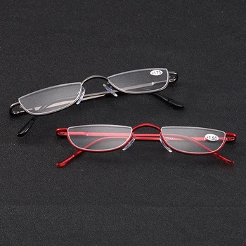 Sighttoo Половината Очила Дамски Очила За Четене, Слънчеви Очила, Ултра-Леки, Прозрачни Очила За Далекогледство, Преносими Подарък Рамки За Очила За Мъже + 2