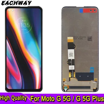 Тестван За Motorola Moto G 5G Plus LCD дисплей Тъчпад Екран Дигитайзер, Монтаж на Резервни Части За Мото G 5G LCD дисплей 0