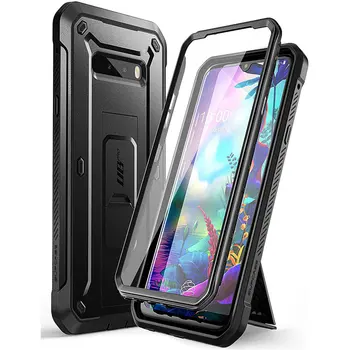 Калъф за LG G8X ThinQ Case (випуск 2019 г.) UB Pro пълен размер здрав защитен калъф-кобур с вградена защита на екрана
