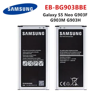 Оригинална Батерия SAMSUNG EB-BG903BBE 2800 mah За Samsung Galaxy S5 Нео G903F G903W G903M G903H Сменяеми Батерии с УО