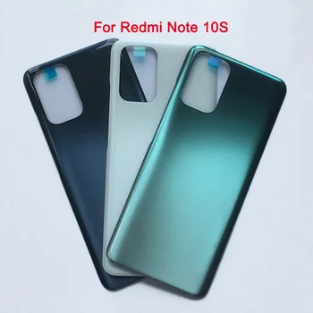 Делото на Отделението за батерията За Xiaomi Redmi Note 10S 10 Note10S Задното Стъкло 3D Делото Калъф За Задната част на Капака Redmi Note 10