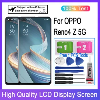 Оригинален За OPPO Reno4 Z 5 ГРАМА LCD дисплей Със Сензорен екран Дигитайзер За Reno 4 Z 5G CPH2065 Замяна
