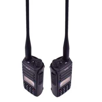 2 Опаковки TYT UV98 Двустранно Радио 10 W Мощност на 3200 ма двойна лента VHF UHF МАТРИЧЕН Екран HD Аудио Кодиращо DTMF Безжичен Предавател