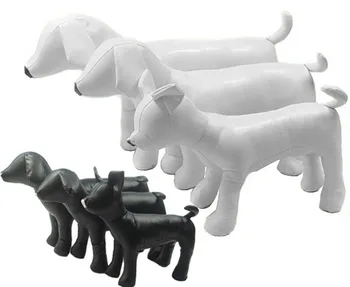 ГСД-001AB Кожени Манекени за кучета, Кожен Манекен, Черен/Бял, 1 бр., Стоящ модел, играчки за кучета, играчки за домашни любимци