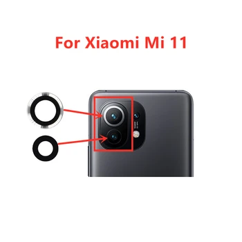 за Xiaomi Mi 11 Място Стъклен Обектив на Задната част на Задната Камера Подмяна на Стъкло на Обектива на Ремонт на Резервни Части с Лепило 0