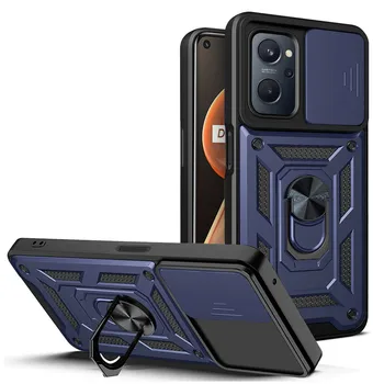 За OPPO Realme 9i Калъф Магнитен Пръстен Поставка Двухтактная Помещение Защитен Калъф За Realme 9 Pro Plus Калъфи За Телефони