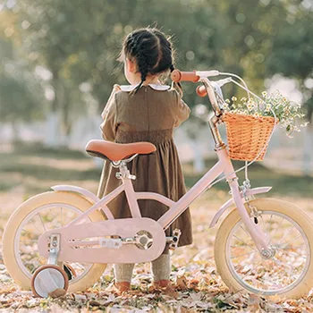 Детски Велосипед Ретро колело за момиченце, с Кошница, под Наем в Стил Принцеса, Среден Планински Велосипед Da Tong, Детски Велосипеди